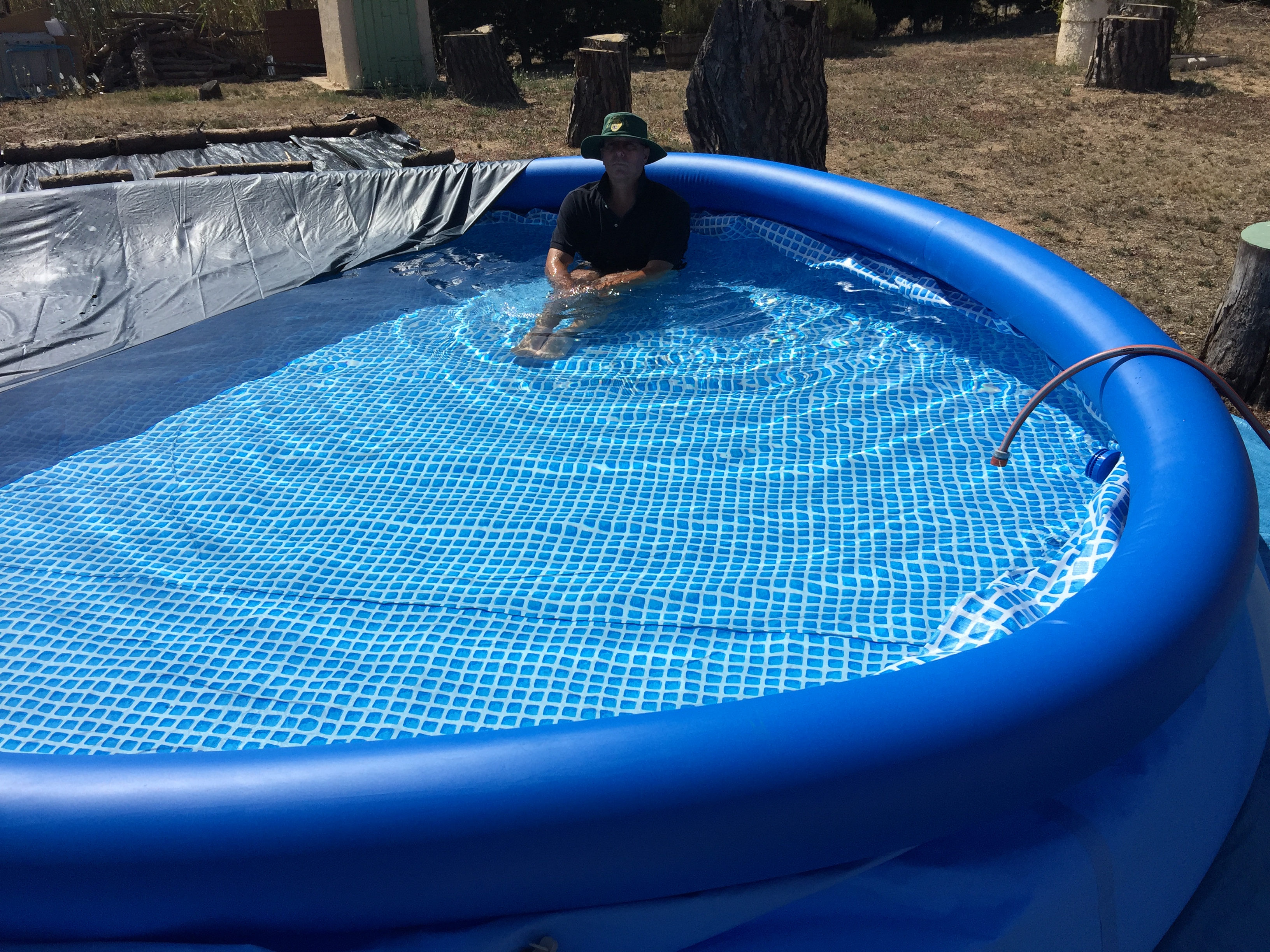Our first above ground pool was ready.
